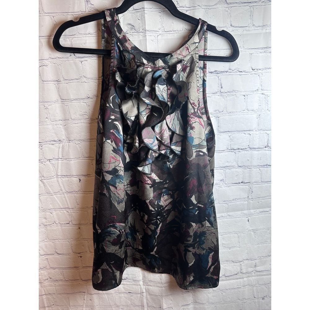 The Limited Floral Ruffle Tank Top Sleeveless Party Top XL